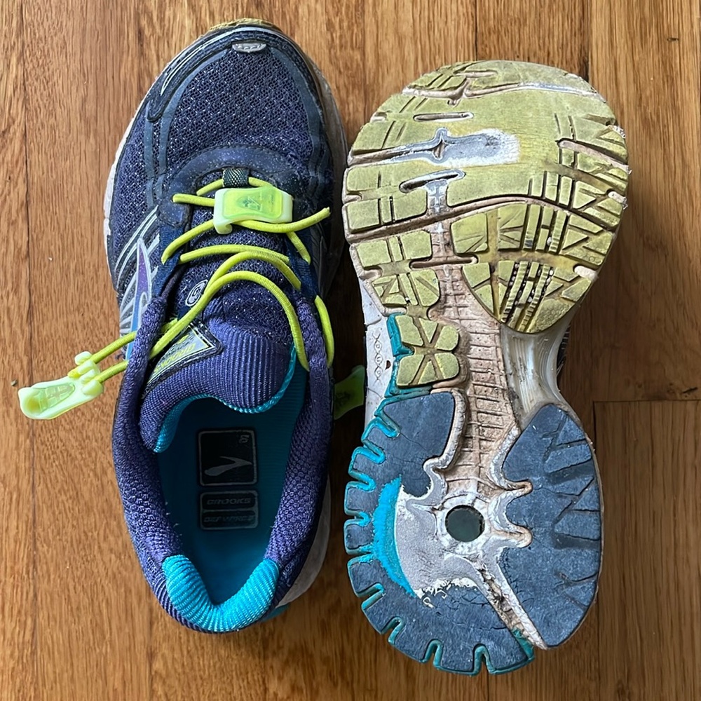 Well worn (with tons if life) running shoes